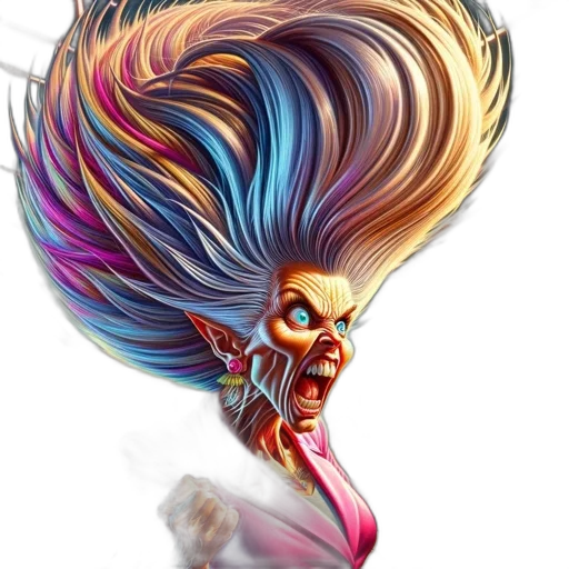 hair, mask, face, crown transparent PNG cut-out