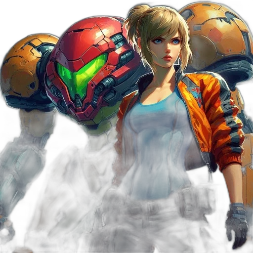 robot, concept art, fantasy art, cyberpunk transparent PNG cut-out