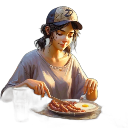 food, face, photorealistic, concept art transparent PNG cut-out