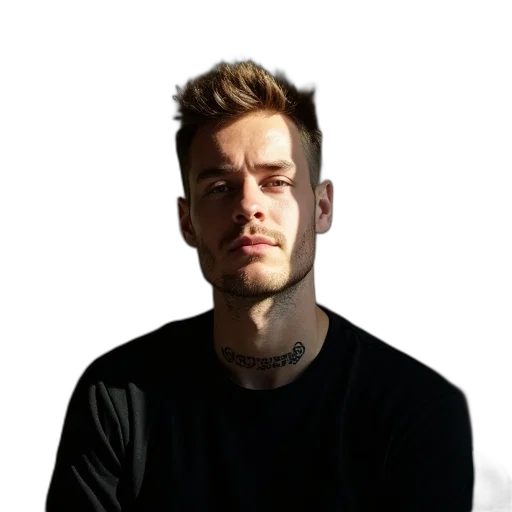 staff, face, jacket, hair transparent PNG cut-out