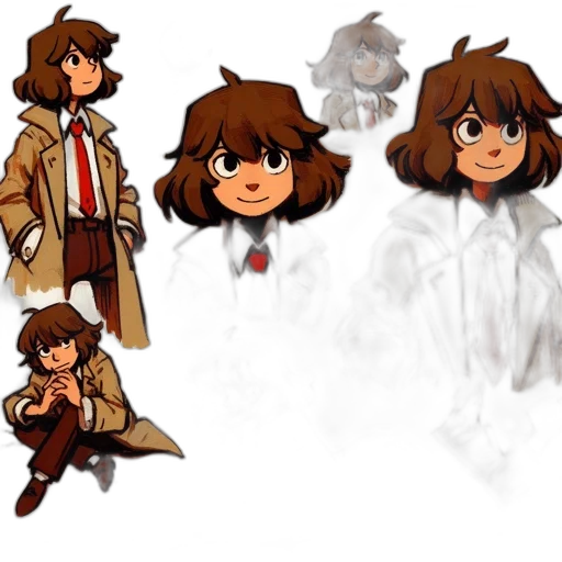 concept art, pixel art, cartoon, anime transparent PNG cut-out