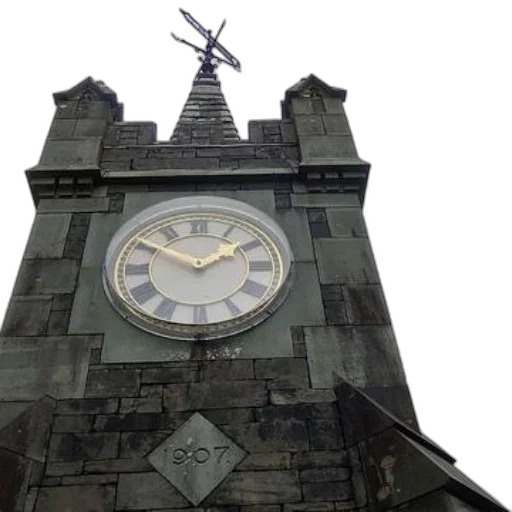 building, stone, clock, tower transparent PNG cut-out