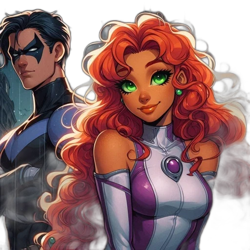comic book art, concept art, fantasy art, cartoon transparent PNG cut-out