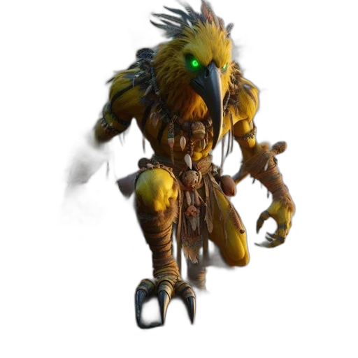 creature, mask, staff, animal transparent PNG cut-out