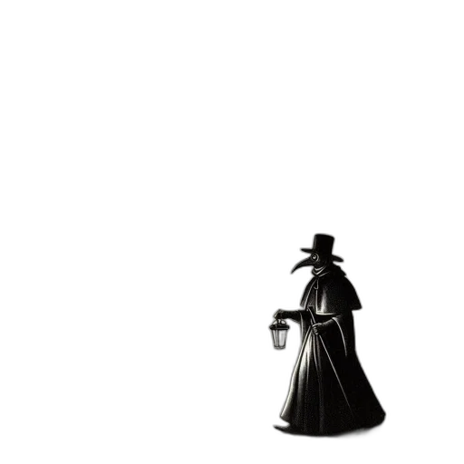 hat, dress, robot, staff transparent PNG cut-out