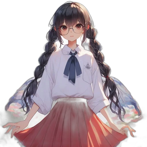 dress, staff, crown, hair transparent PNG cut-out