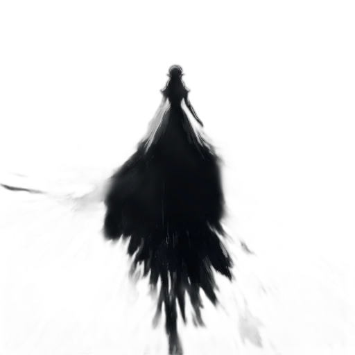 dress, sword, hair, creature transparent PNG cut-out