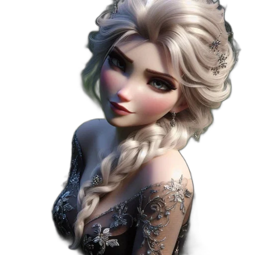 dress, face, jewelry, crown transparent PNG cut-out