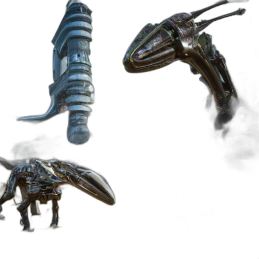 creature, dragon, robot, weapon transparent PNG cut-out