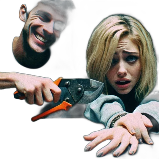 weapon, face, staff, creature transparent PNG cut-out