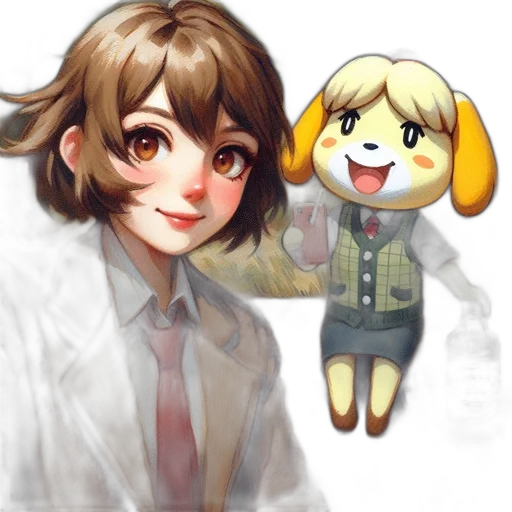 staff, animal, concept art, pixel art transparent PNG cut-out