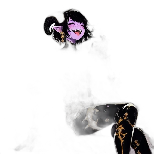 mask, dragon, staff, creature transparent PNG cut-out