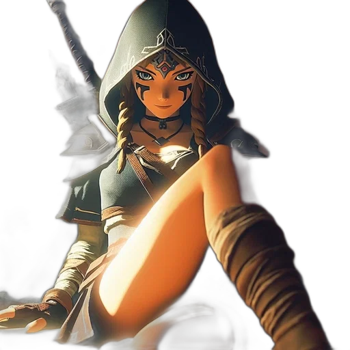 sword, staff, weapon, fantasy art transparent PNG cut-out