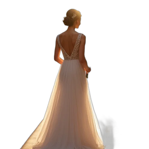 dress, crown, jewelry, staff transparent PNG cut-out