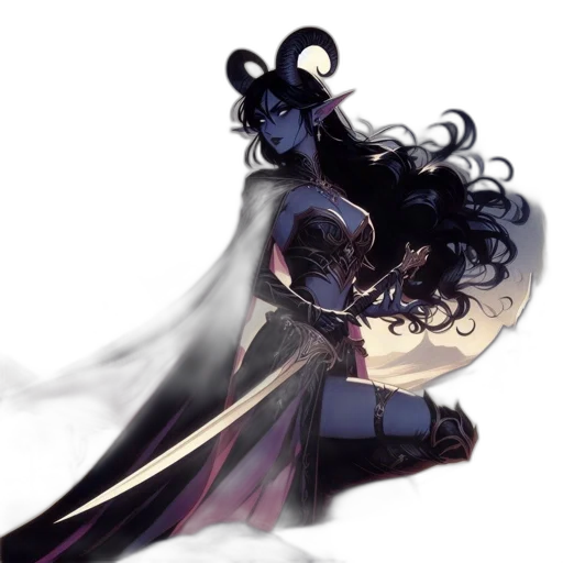 dress, mask, staff, concept art transparent PNG cut-out