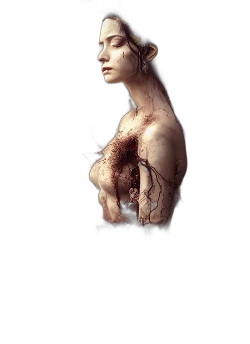 face, dress, crown, hair transparent PNG cut-out