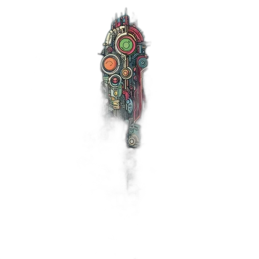 sword, robot, dragon, staff transparent PNG cut-out