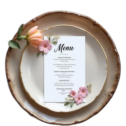 food, earth tones, menu, card transparent PNG cut-out