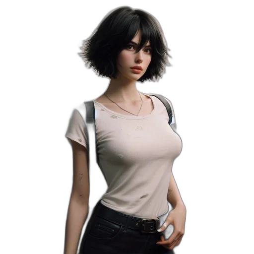 dress, jacket, robot, face transparent PNG cut-out