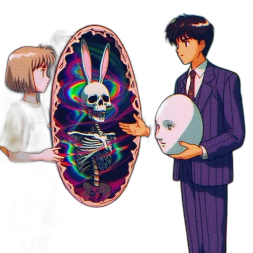mask, robot, umbrella, face transparent PNG cut-out