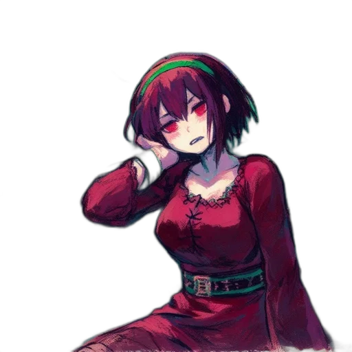 dress, staff, hat, face transparent PNG cut-out