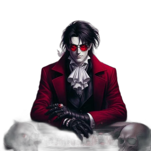 jacket, mask, concept art, comic book art transparent PNG cut-out