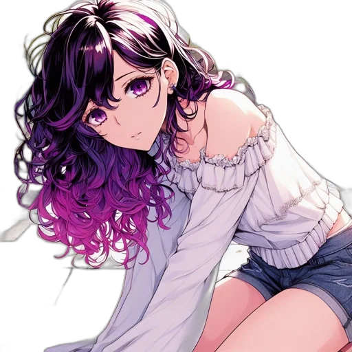 dress, hair, flower, face transparent PNG cut-out