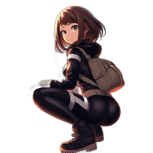 jacket, weapon, staff, shoes transparent PNG cut-out