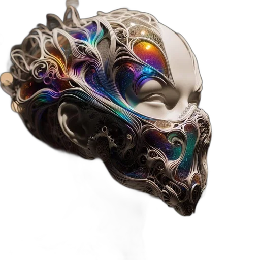mask, jewelry, crown, face transparent PNG cut-out