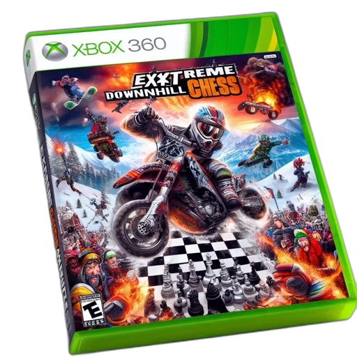 concept art, extreme, downhill, chess transparent PNG cut-out