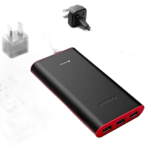 black, portable, power, bank transparent PNG cut-out