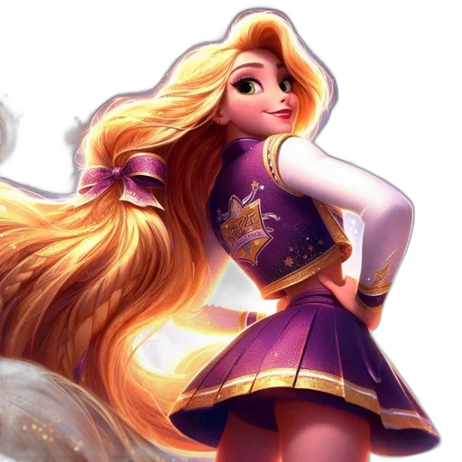 dress, hair, staff, fantasy art transparent PNG cut-out