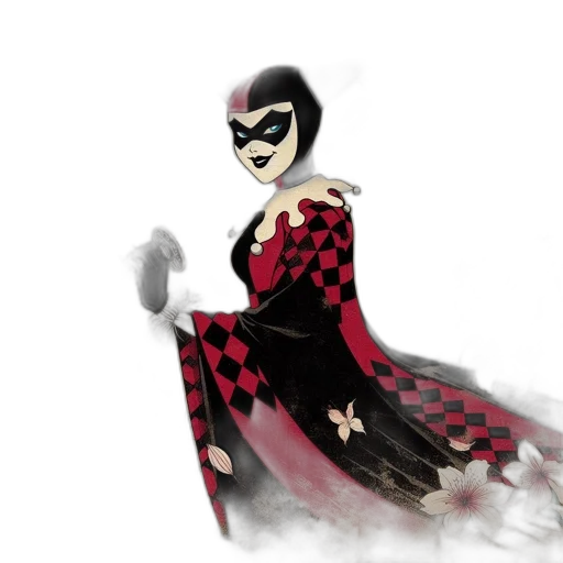 dress, mask, concept art, comic book art transparent PNG cut-out
