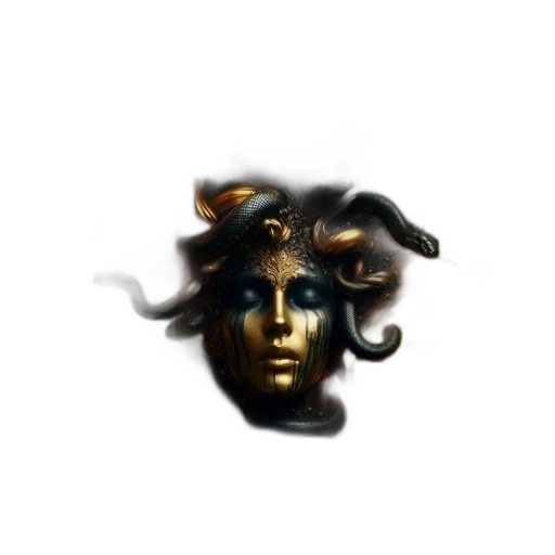 mask, crown, face, hair transparent PNG cut-out