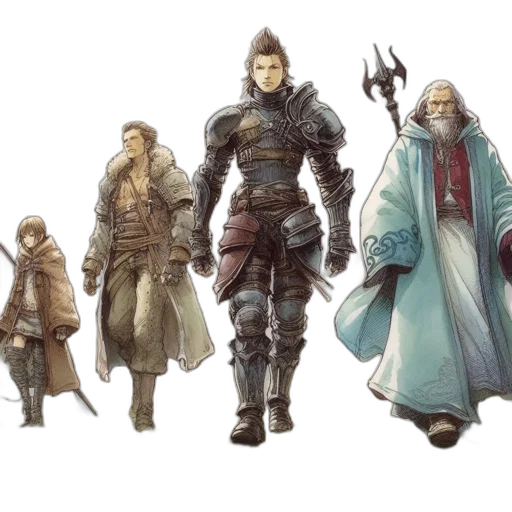 concept art, fantasy art, 3d render, dark transparent PNG cut-out