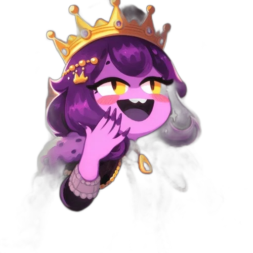 crown, staff, creature, mask transparent PNG cut-out