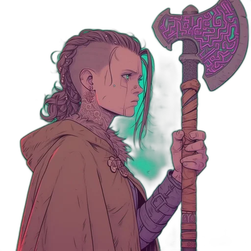 sword, staff, weapon, fantasy art transparent PNG cut-out