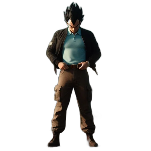 jacket, staff, creature, animal transparent PNG cut-out
