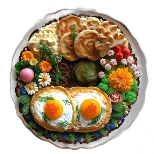 food, jewelry, crown, photorealistic transparent PNG cut-out