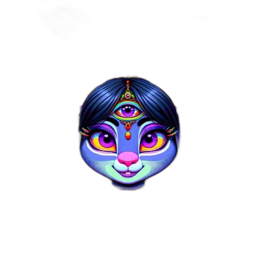 mask, jewelry, face, pixel art transparent PNG cut-out