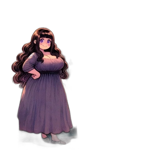 dress, hair, creature, crown transparent PNG cut-out