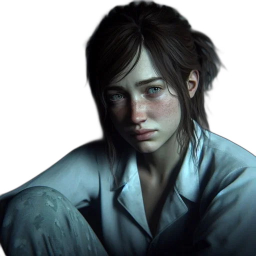 face, jacket, concept art, photorealistic transparent PNG cut-out
