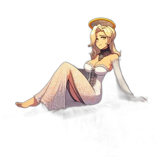 dress, crown, hat, staff transparent PNG cut-out
