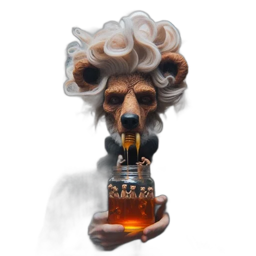 mask, staff, face, creature transparent PNG cut-out
