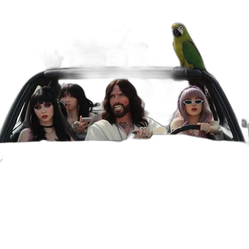 car, animal, hair, concept art transparent PNG cut-out
