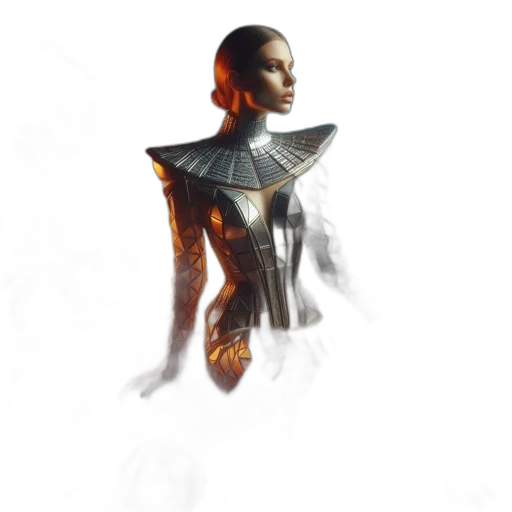 dress, robot, jewelry, mask transparent PNG cut-out