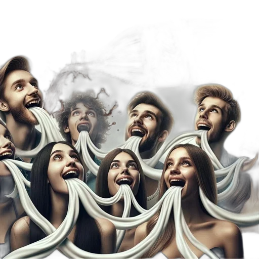 mask, face, hair, concept art transparent PNG cut-out