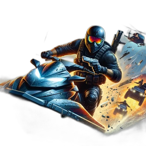 weapon, jacket, robot, concept art transparent PNG cut-out