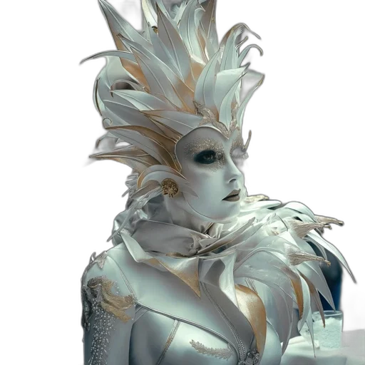 crown, mask, creature, face transparent PNG cut-out