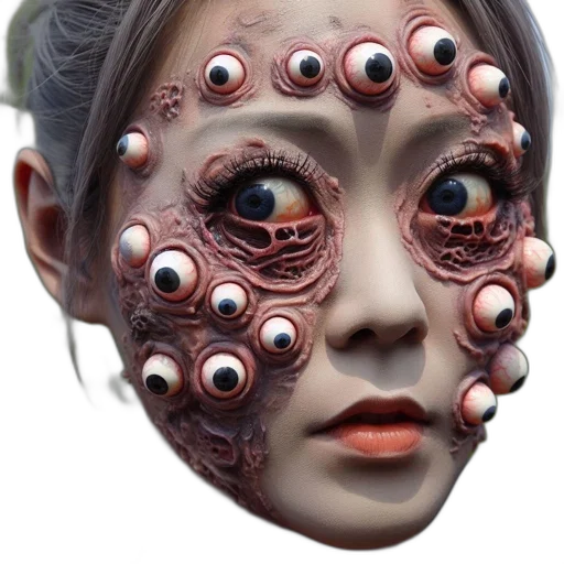 mask, face, creature, robot transparent PNG cut-out